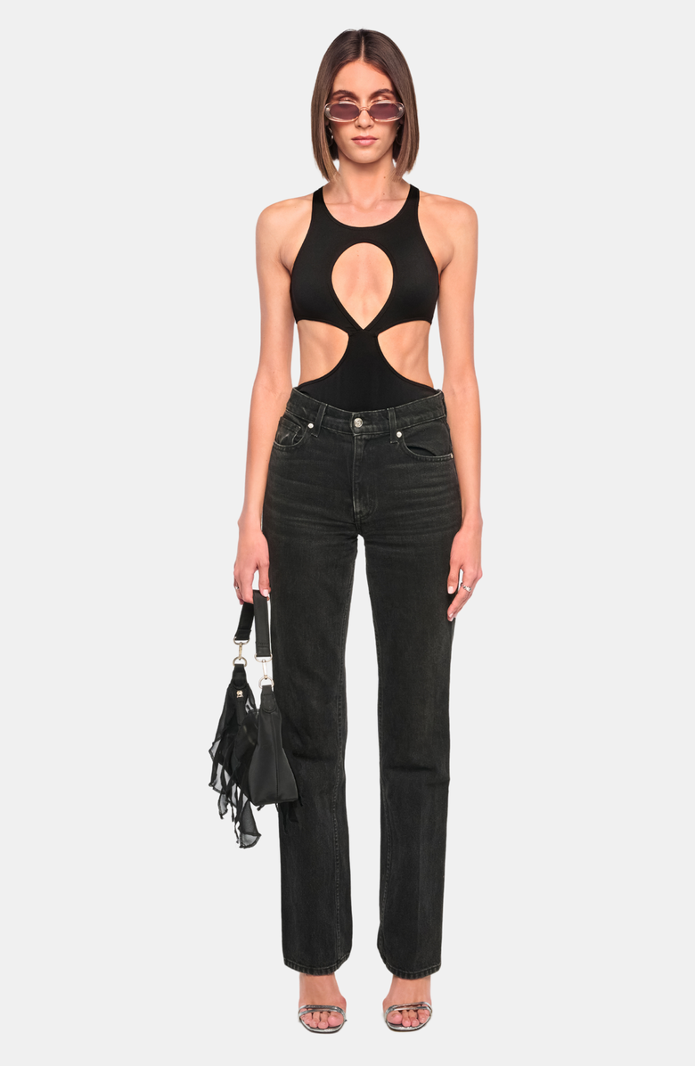 OW Collection BILLIE Bodysuit, Alternate, color, Black