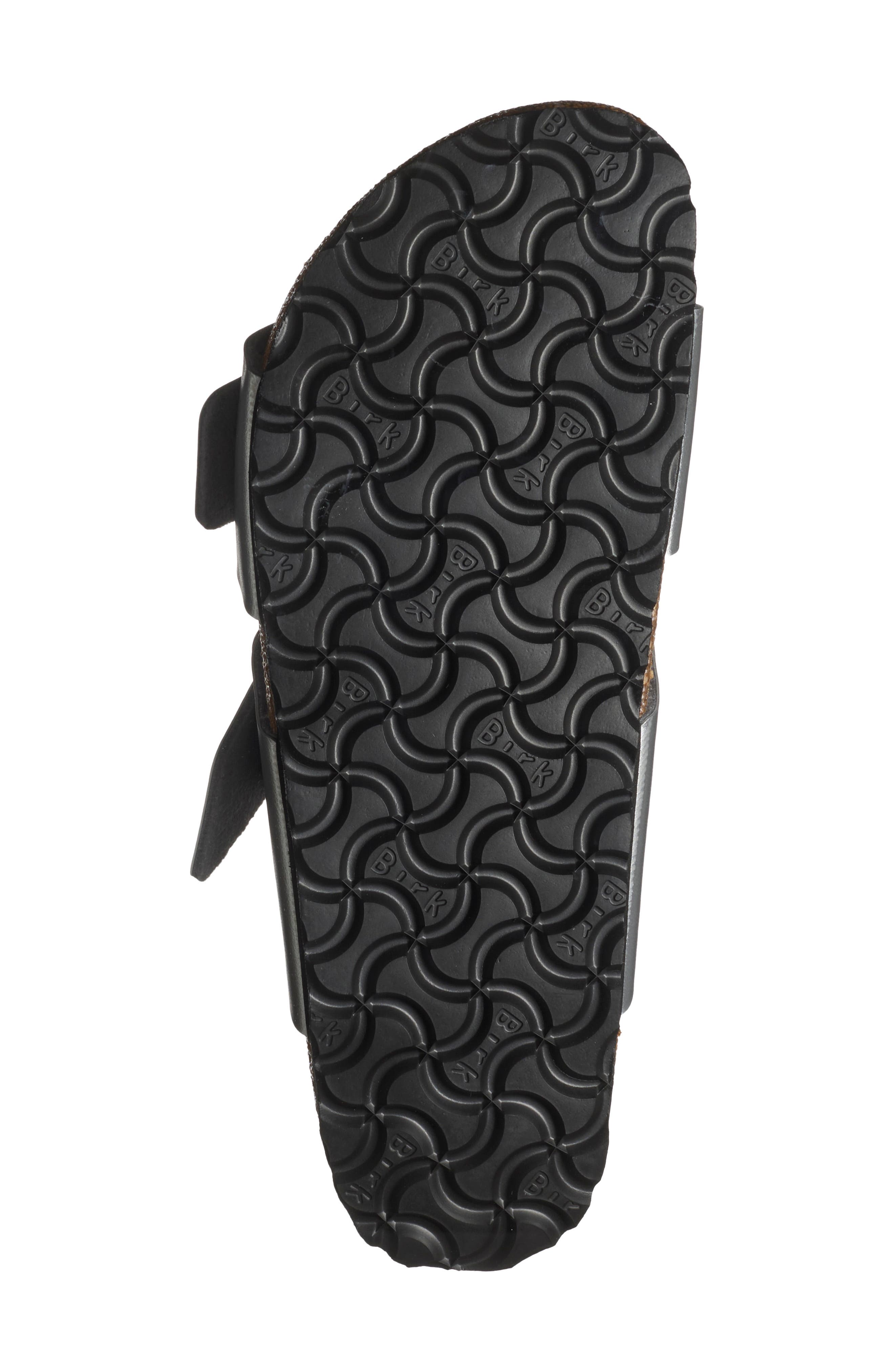 Sydney Luxe Buckle Faux Leather Slide Sandal, Alternate, color, SILVER
