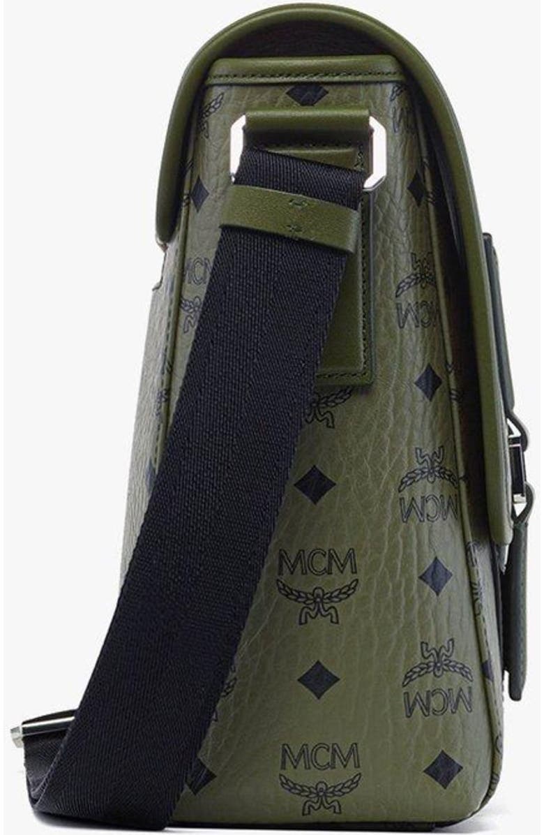 MCM Aren Messenger in Visetos, Alternate, color, Green