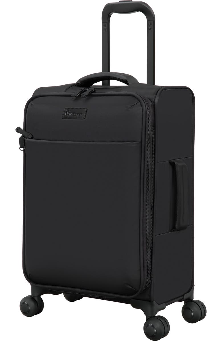 IT LUGGAGE Lustrous 22-Inch Softside Carry-On Luggage, Main, color, Black