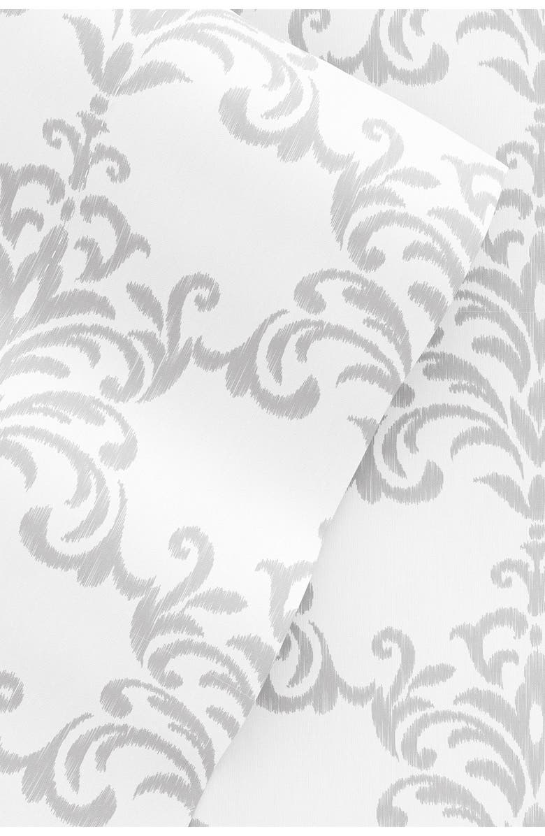 HOMESPUN Home Spun Premium Ultra Soft Soft Bouquet Pattern 4-Piece Bed Sheets Set, Alternate, color, Light Gray