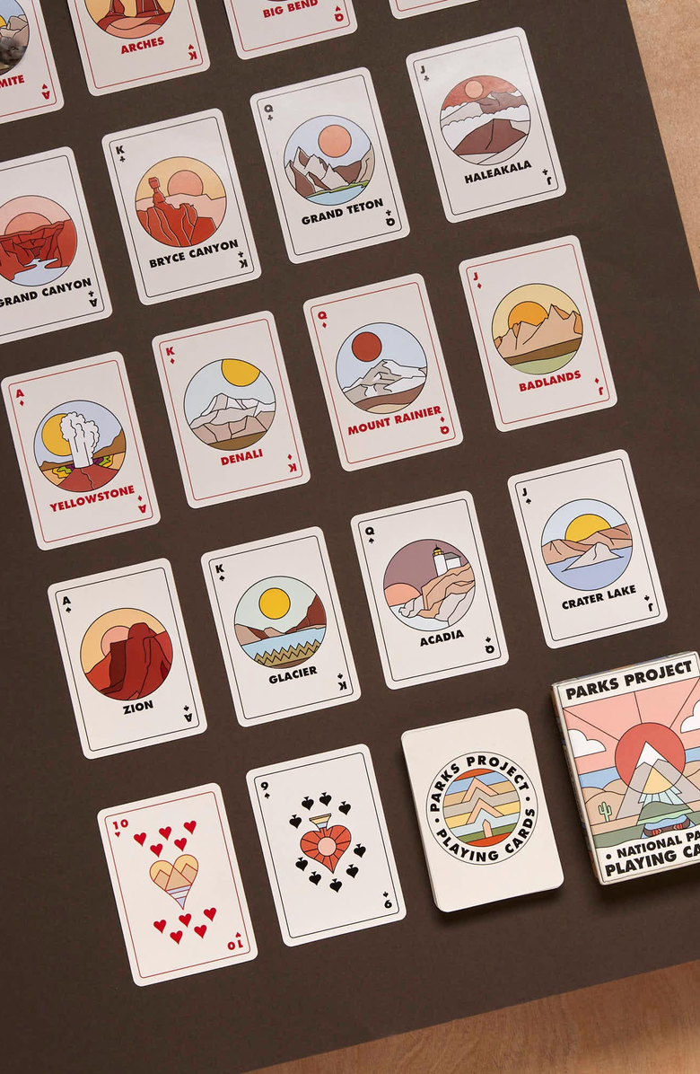 Parks Project Minimalist National Park Playing Cards, Alternate, color, 