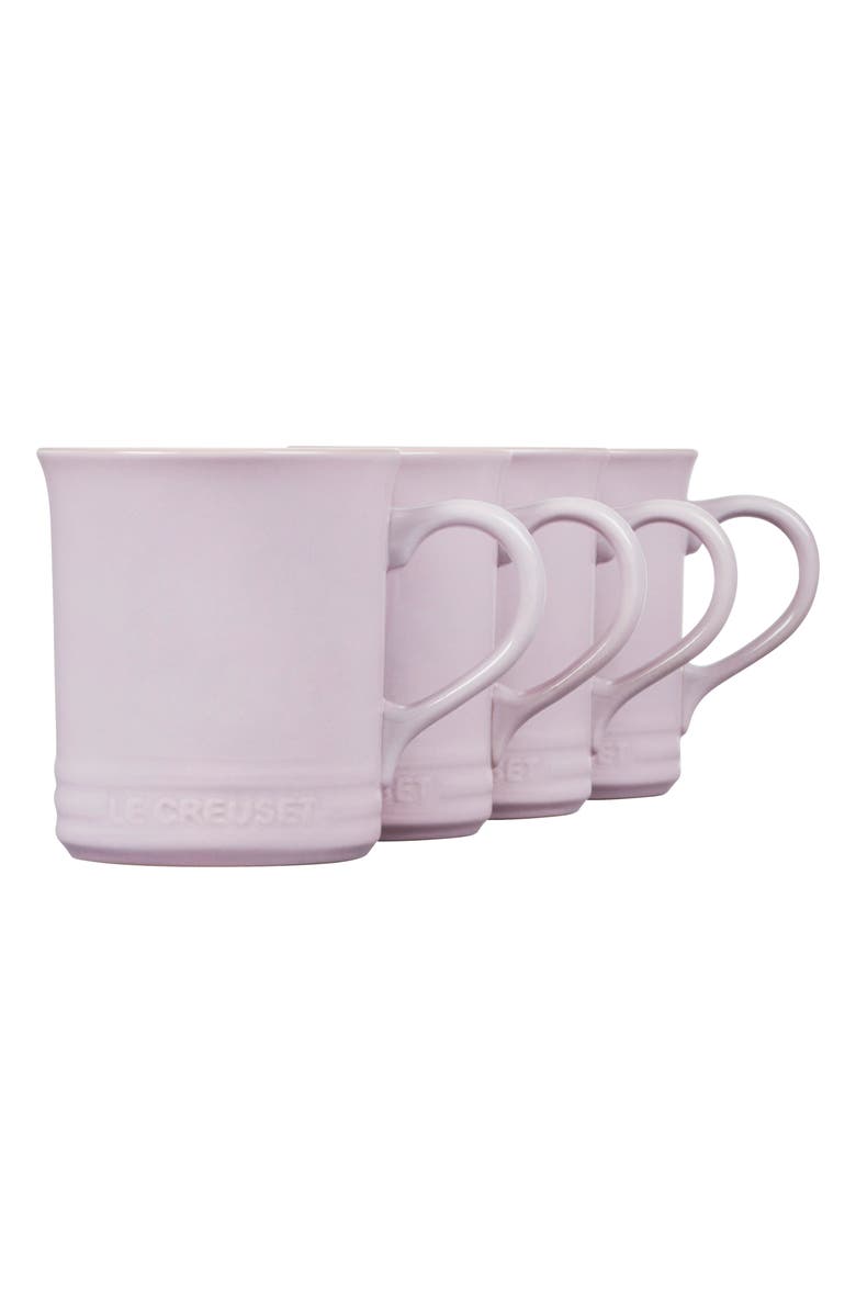 Le Creuset Set of Four 14-Ounce Stoneware Mugs, Alternate, color, Shallot