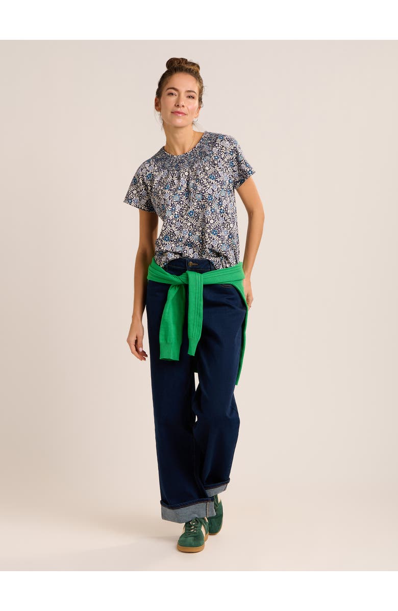 Brakeburn Jessica Floral T-shirt, Alternate, color, Navy