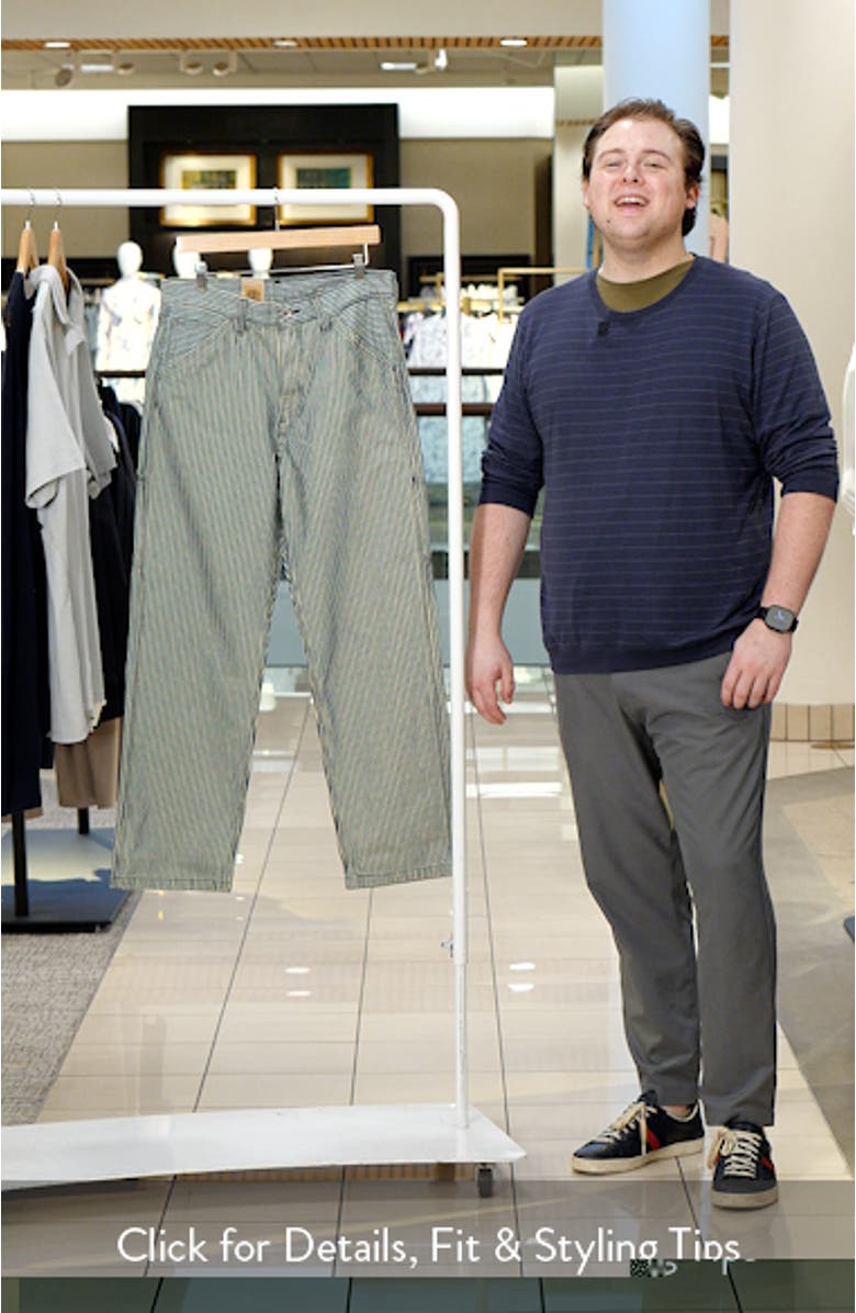 568<sup>™</sup> Stripe Loose Straight Leg Carpenter Jeans, sales video thumbnail