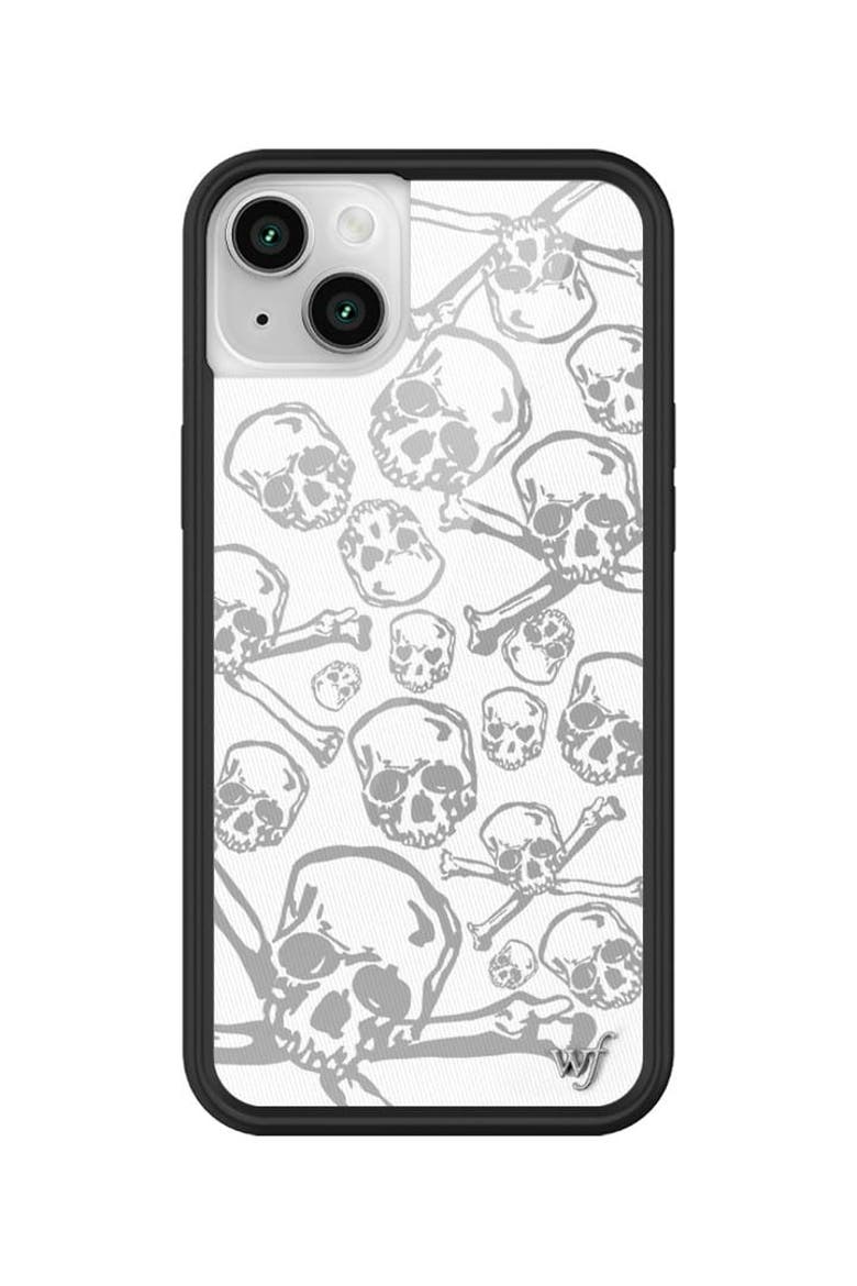 Skull Girl iPhone Case, Alternate, color, White