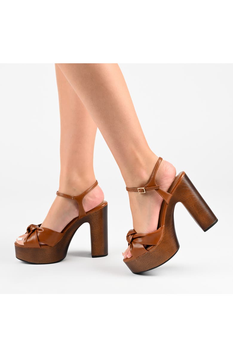 Journee Collection Lorrica Platform Sandal, Alternate, color, Taupe