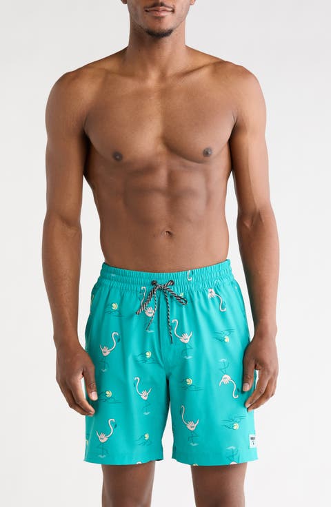 Shaka Flamingo Volley Swim Shorts