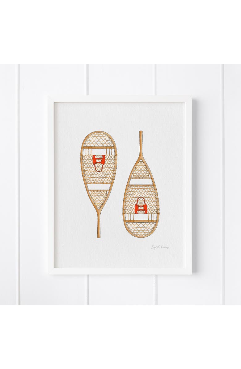 Ramus & Co Snow Shoes Framed Museum Quality 8" x 10" Art Print, Main, color, Multicolored