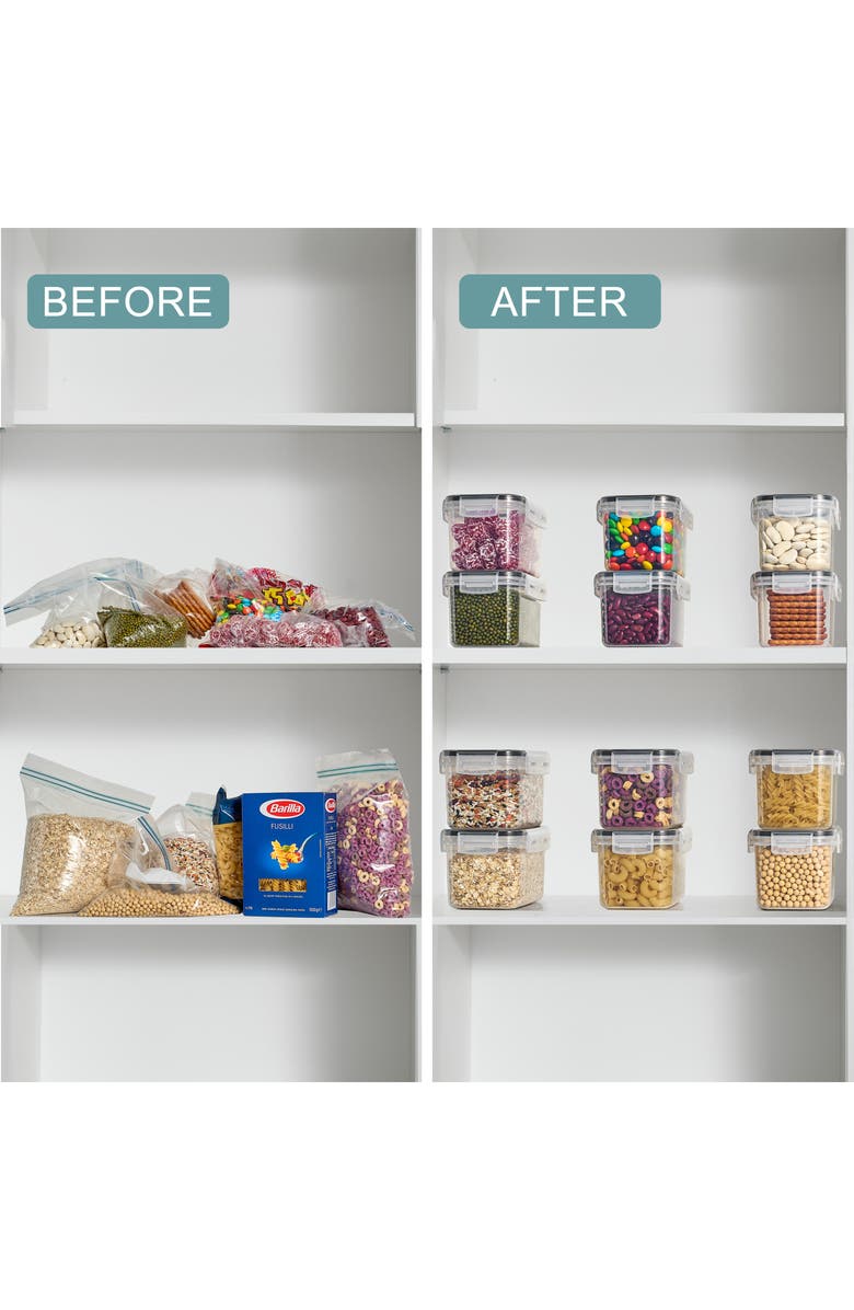 SORBUS 12-Pack Airtight Storage Containers, Alternate, color, Clear