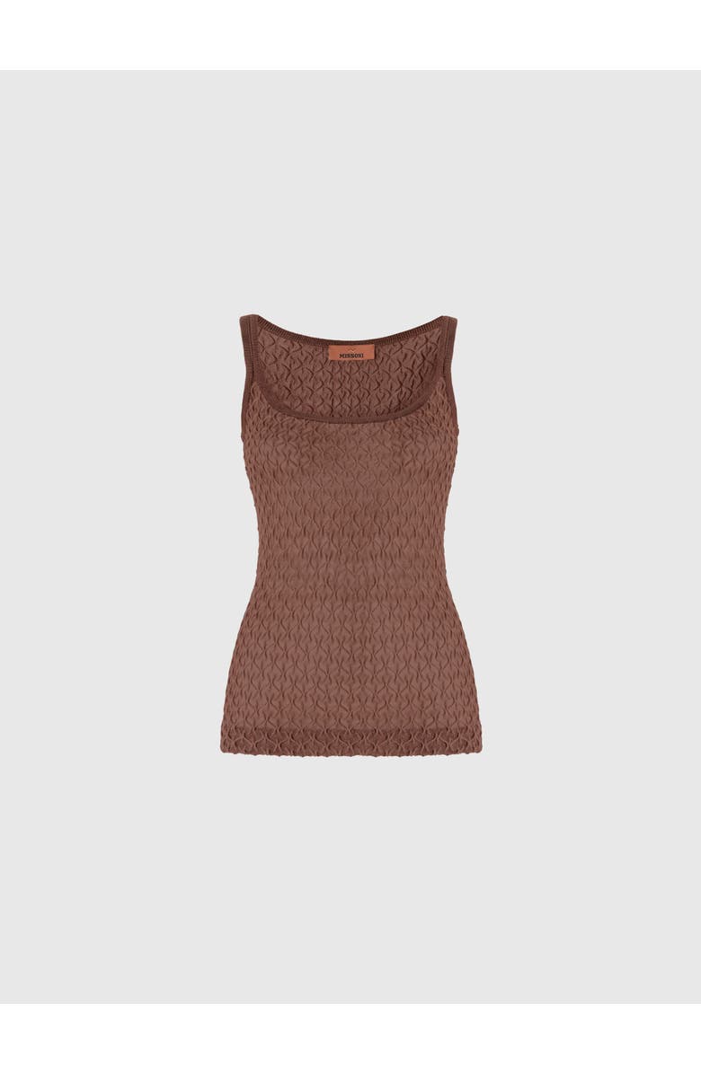 Missoni Tank Top In Embroidered Lace, Main, color, Beige