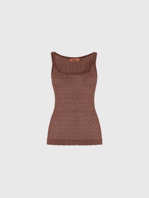 MISSONI 売れ筋商品|||ミッソーニ Tシャツ トップス レディース Tops Beige ニットトップス おしゃれ 女性 MISSONI ミッソーニTシャツ