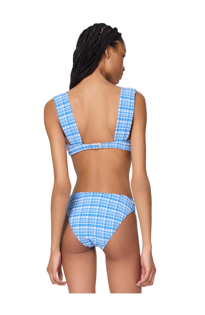 Kate Spade New York Shirred Underwire Bra Top, Alternate, color, Spring Sky