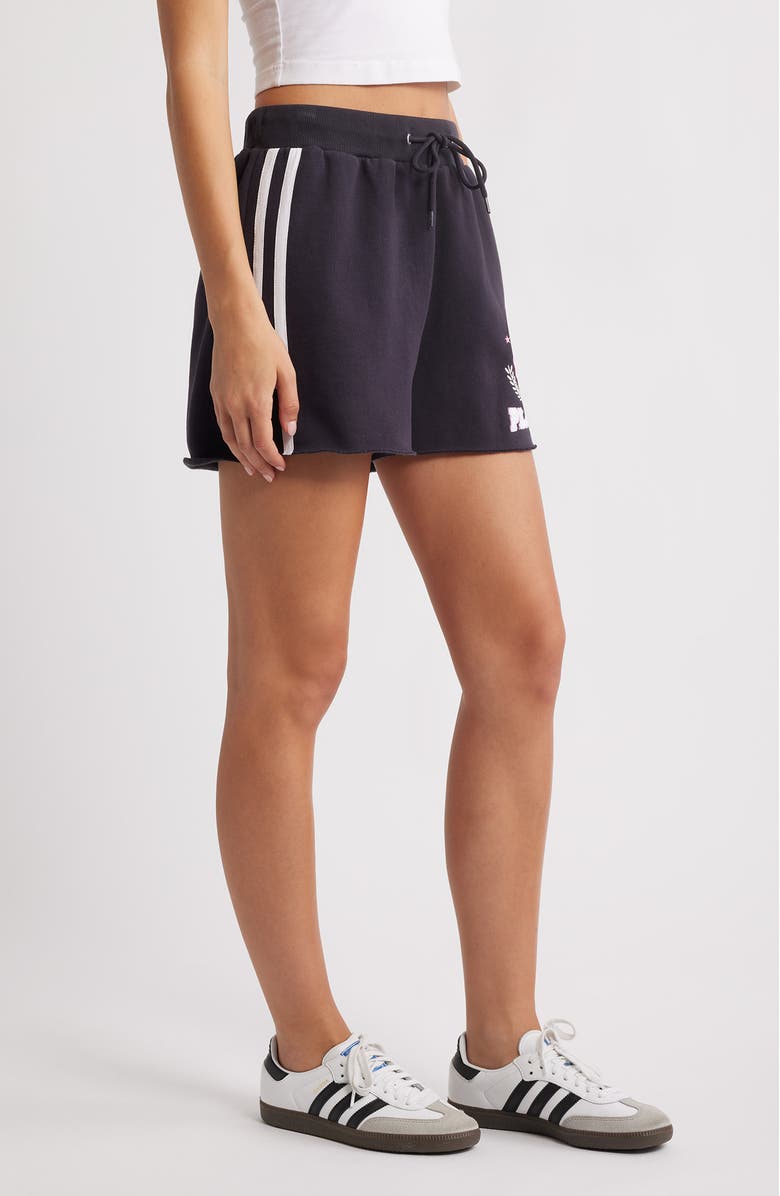 PTCL x Playboy Varsity Stripe Sweat Shorts, Alternate, color,
