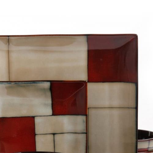 Gibson Elite Azeal 16-pc. Double Bowl Dinnerware Set In Multi