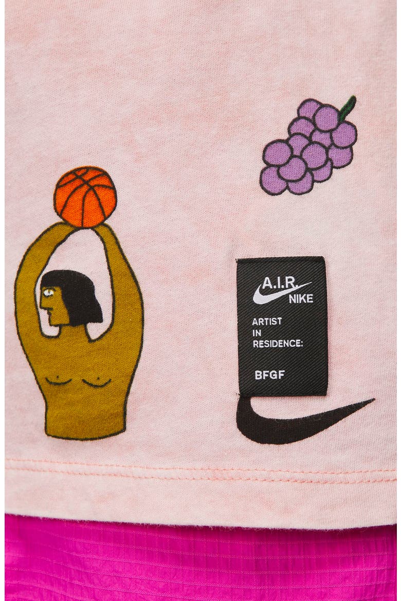Sportswear Artist Graphic Tee, Alternate, color, PINK QUARTZ