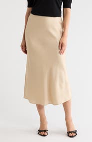 BOSS Visos Satin Maxi Skirt