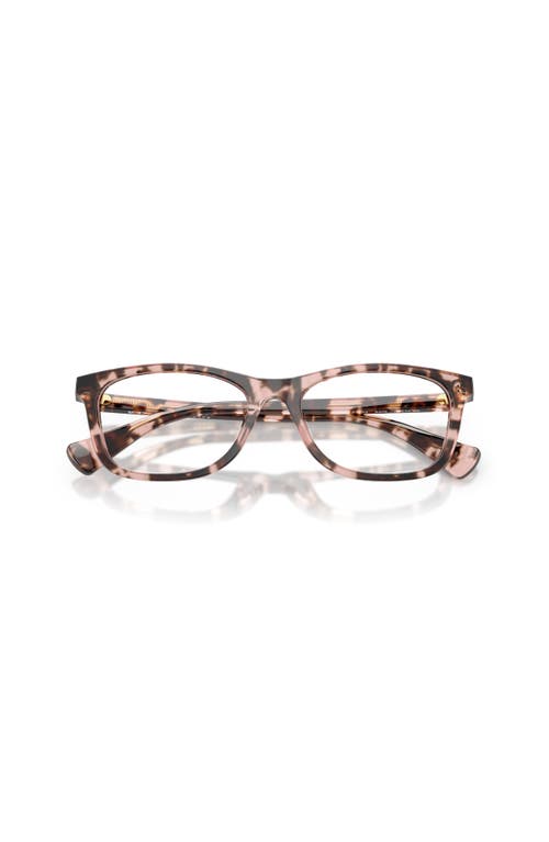 Ralph 53mm Rectangle Optical Glasses In Brown