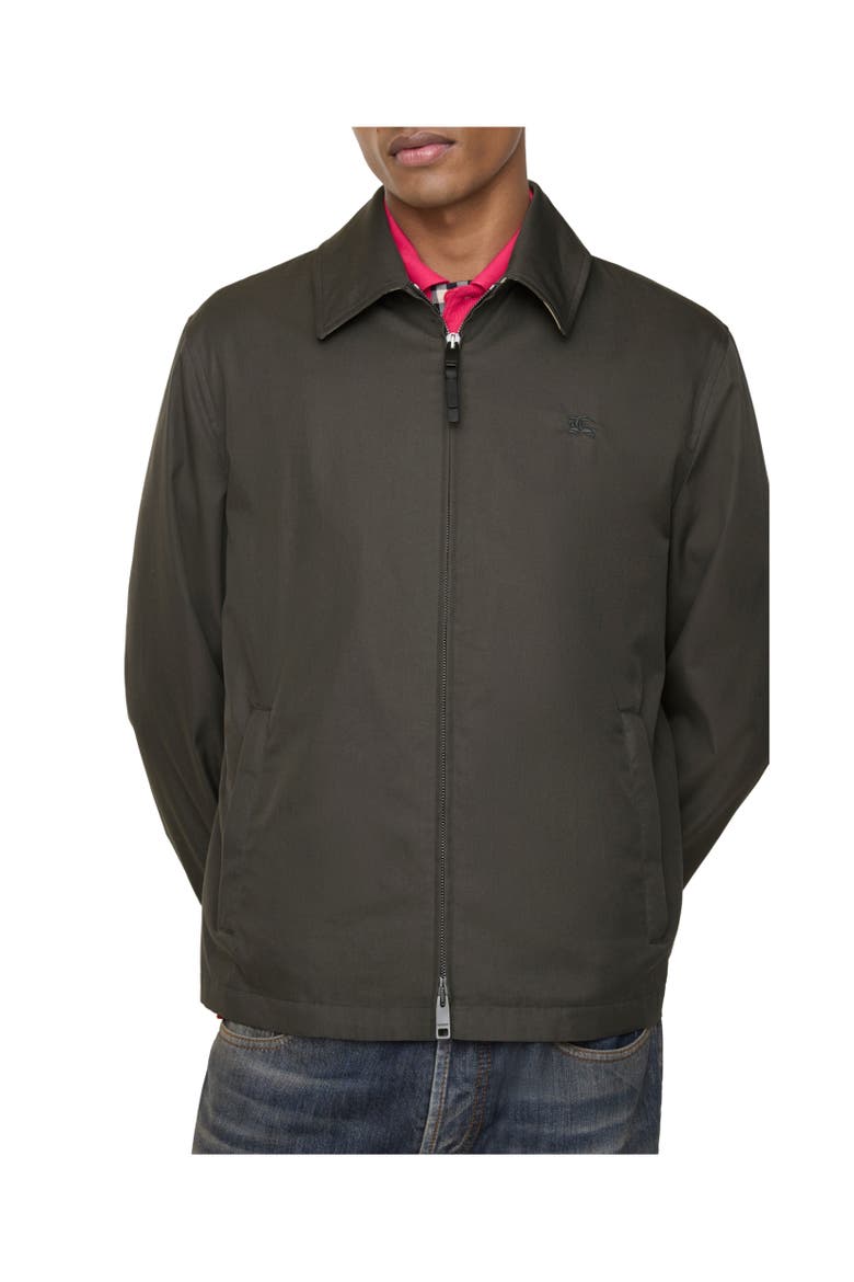 Tropical Gabardine Bloomsbury Harrington Jacket, Alternate, color, Graphite grey