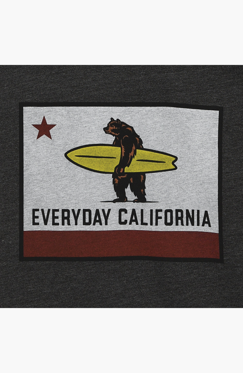 Everyday California La Hermosa Tee Shirt, Alternate, color, Charcoal