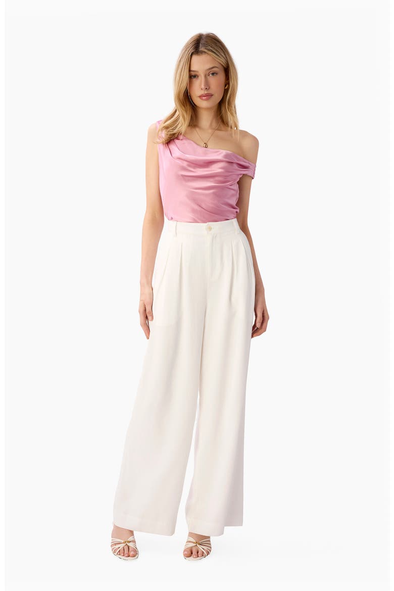 Davina Wide Leg Pants, Alternate, color, WHITE