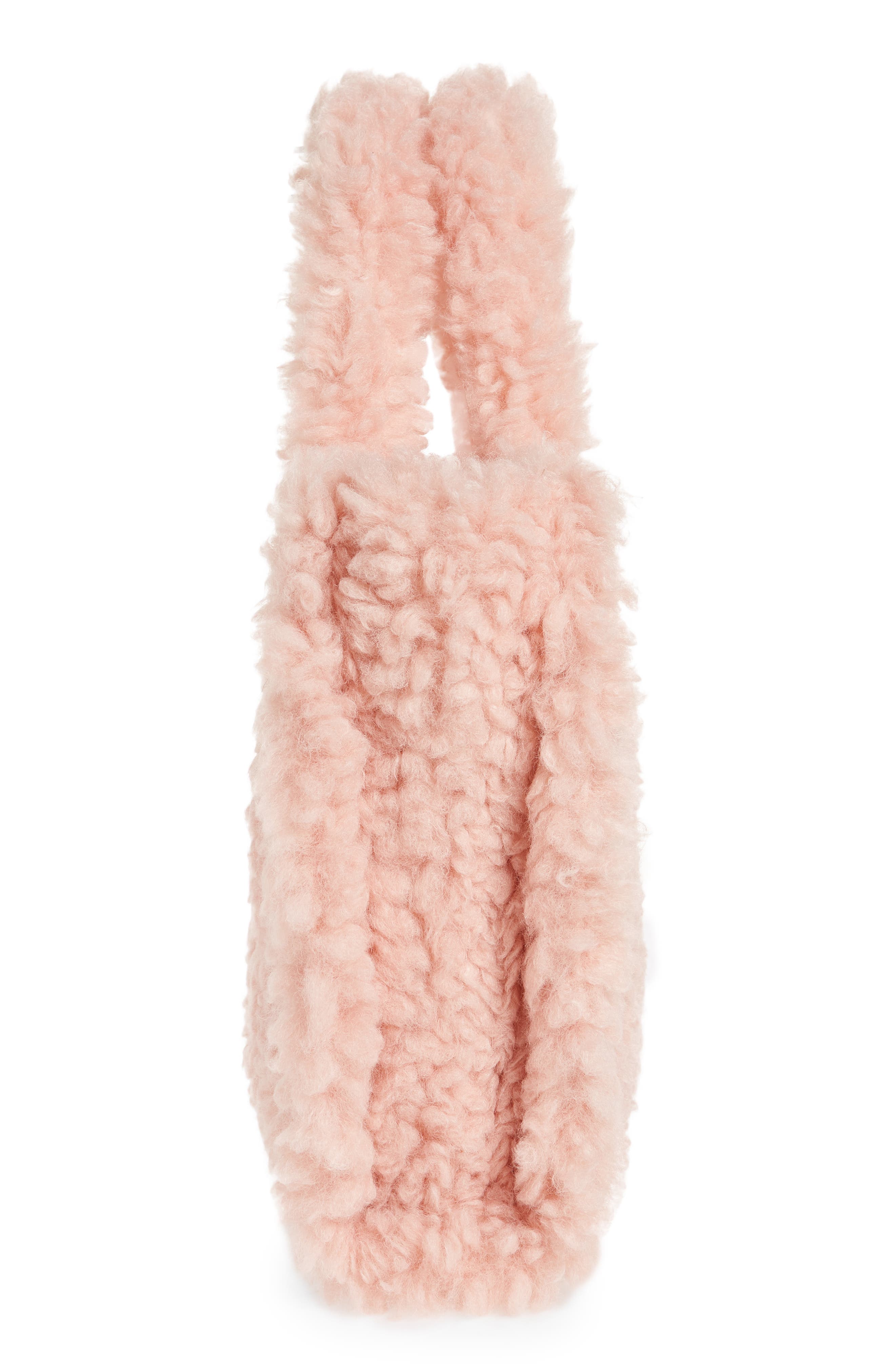 Stand Studio Medium Lolita Faux Sherling Tote, Alternate, color, 