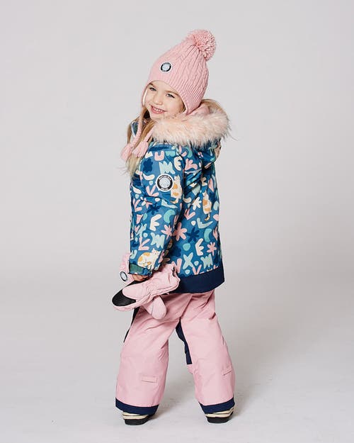Deux Par Deux Baby Girl Winter Mittens Play In Pink