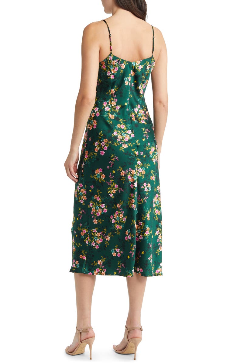Lost + Wander Sarah Floral Print Midi Slipdress, Alternate, color, 