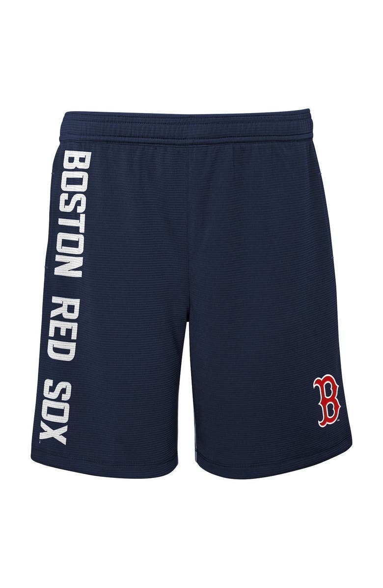 Outerstuff Youth Navy Boston Red Sox Camo Newsies Active Shorts, Alternate, color, Navy