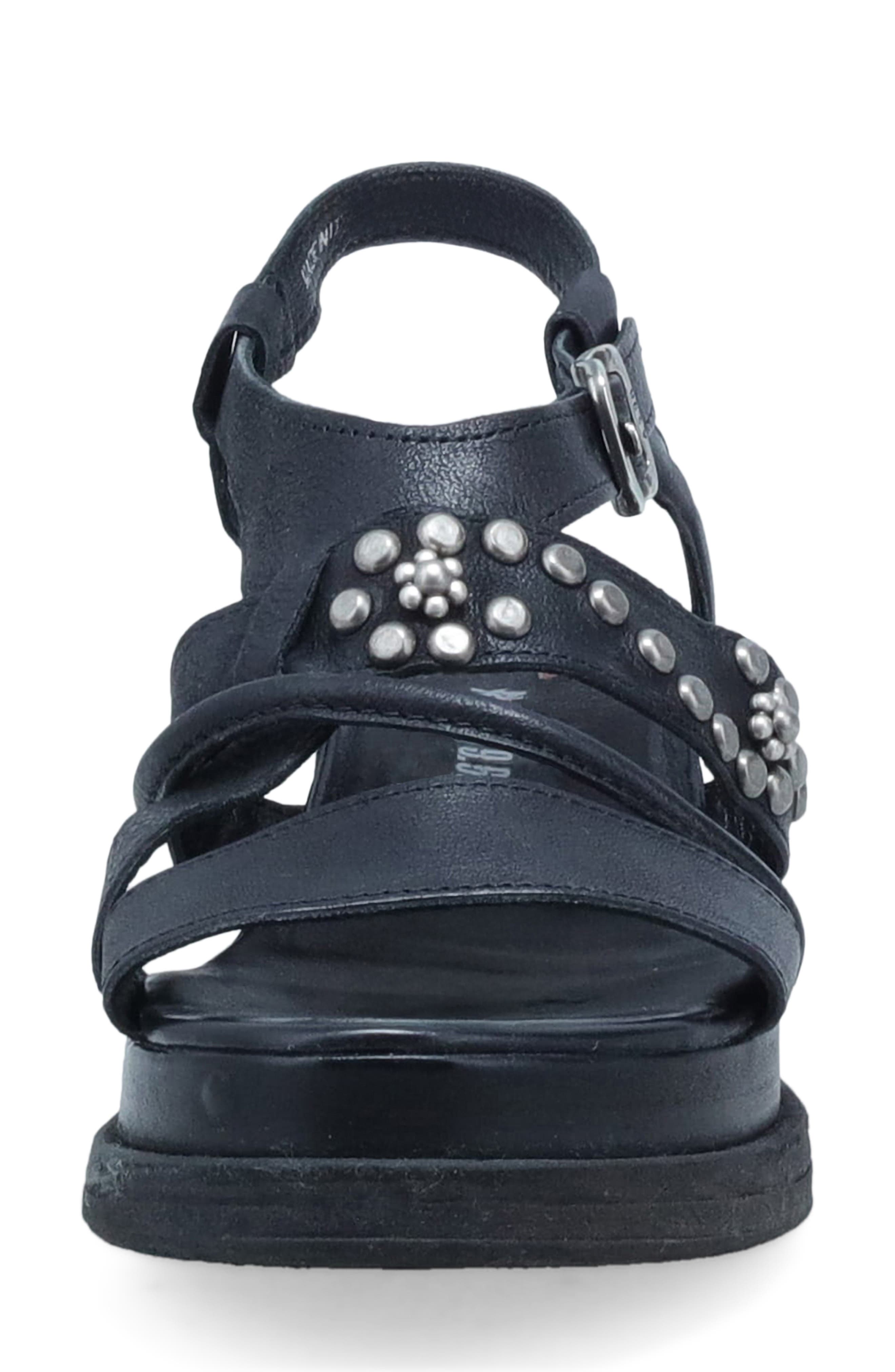 A.S.98 Lowman Platform Sandal, Alternate, color, Black