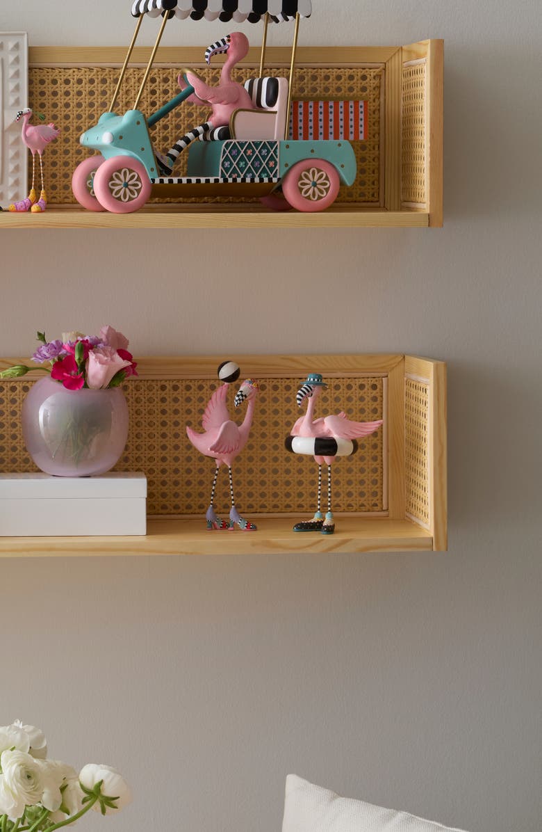 MACKENZIE CHILDS Patience Brewster Sheila & Sheldon Flamingo Figurines, Alternate, color, Pink