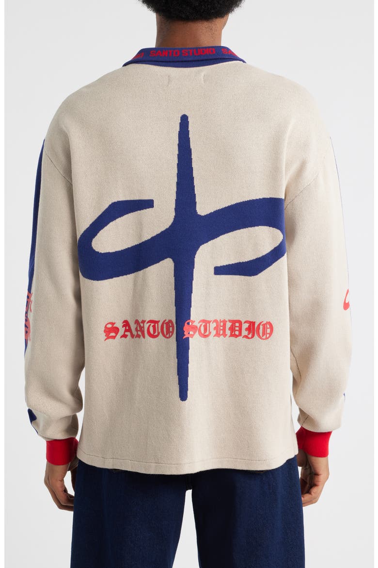 Old English Collar Sweater, Alternate, color, CREAM