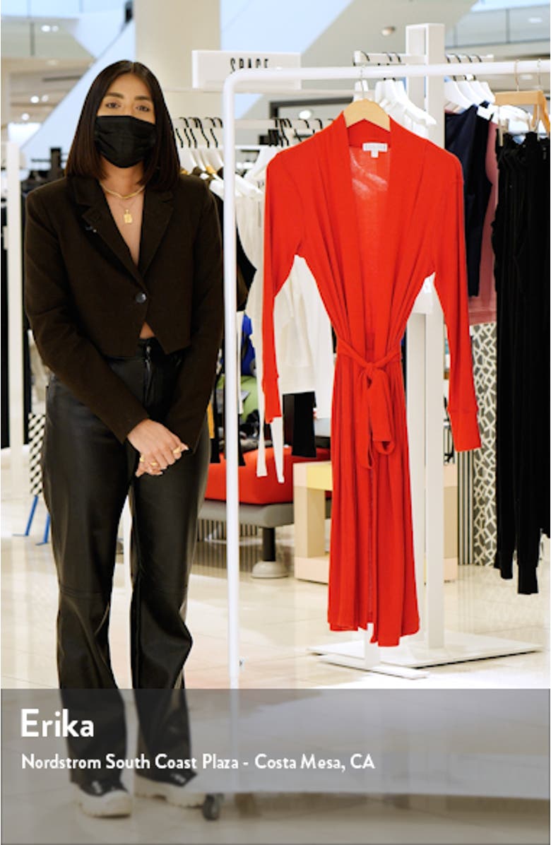 Peachy Rib Knit Robe, sales video thumbnail