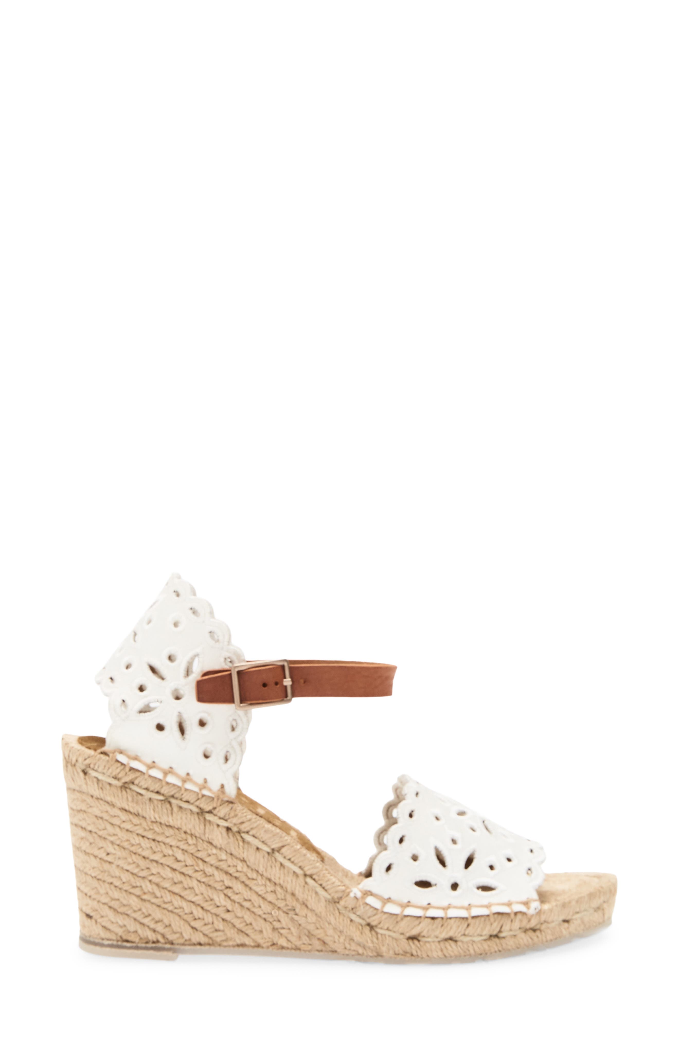 Pedro Garcia Orito Espadrille Sandal, Alternate, color, Meringue Satin