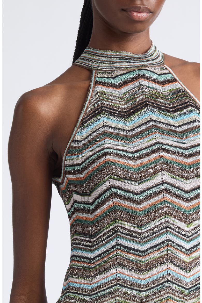 Sequin Metallic Jacquard Maxi Sweater Dress, Alternate, color, SMSPO