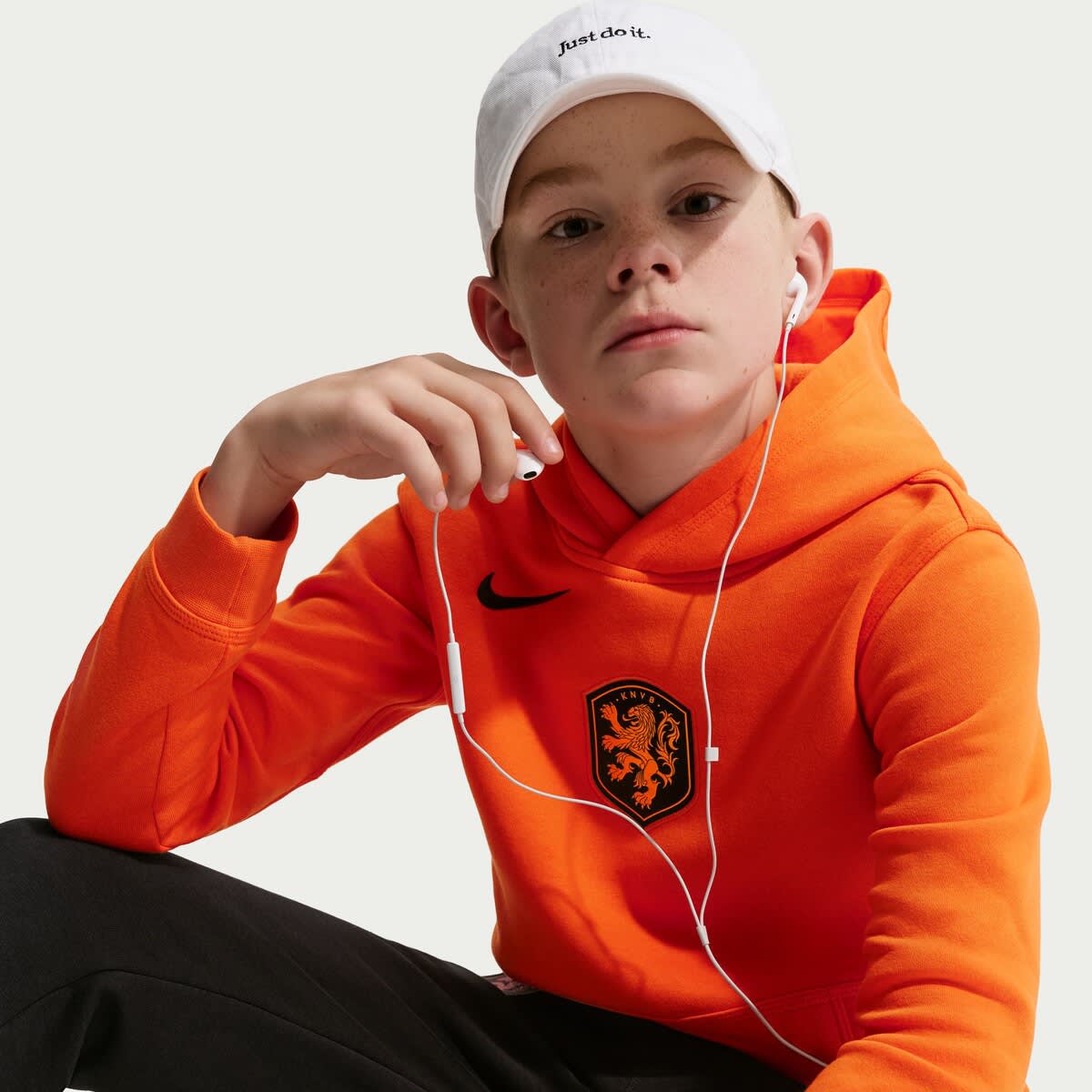 オレンジジャージ NEDERLAND Nike Youth Nike Orange Netherlands National Team Club Hoodie