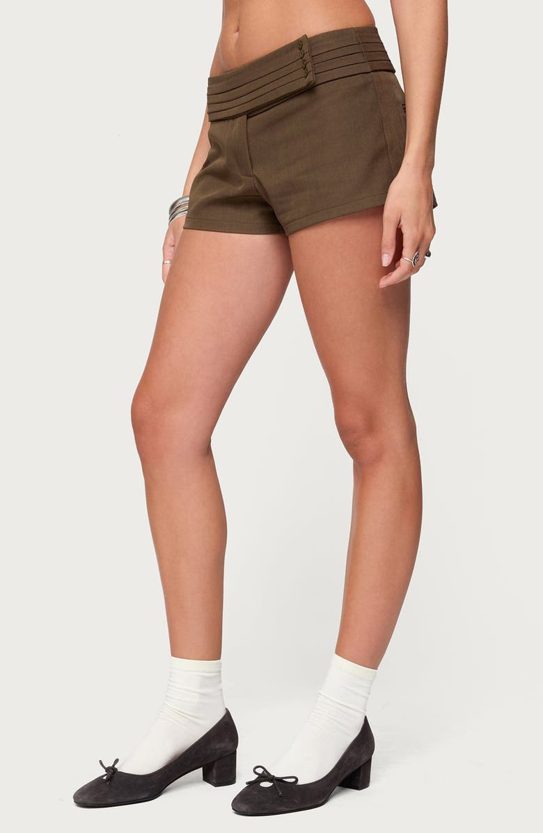 EDIKTED Karla Pleated Micro Shorts, Alternate, color,
