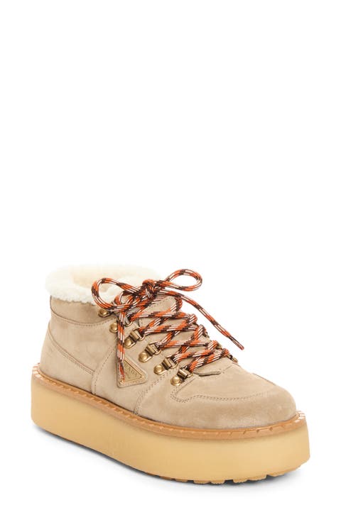 Genuine Shearling Platform Boot