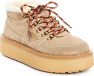 Prada Genuine Shearling Platform Boot