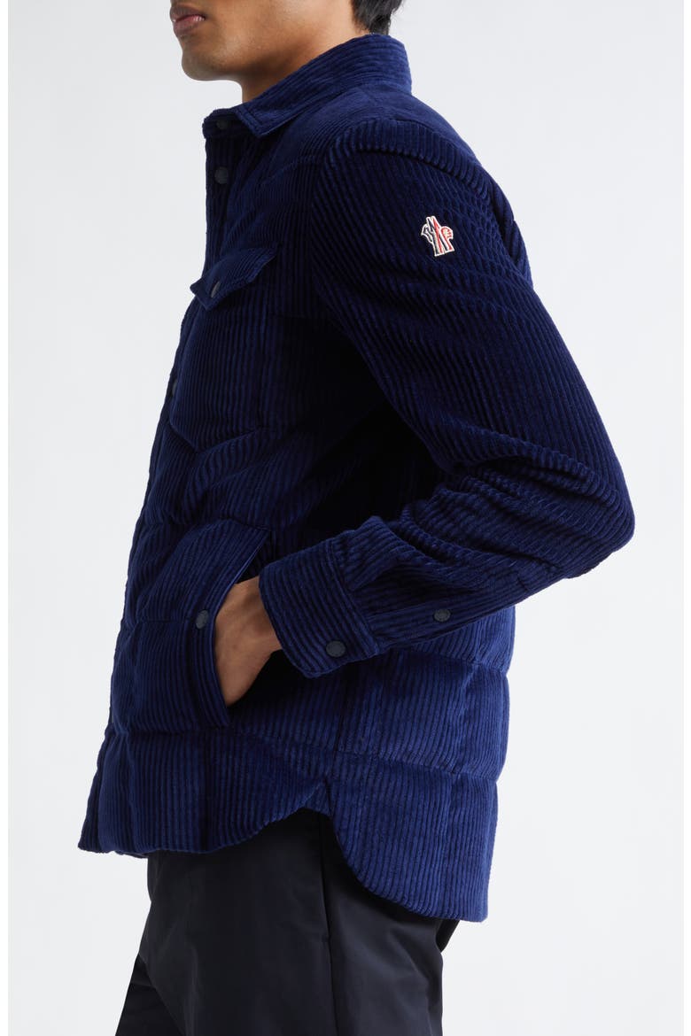 Gelt Quilted Corduroy Shirt Jacket, Alternate, color, DARK ELECTRIC BLUE