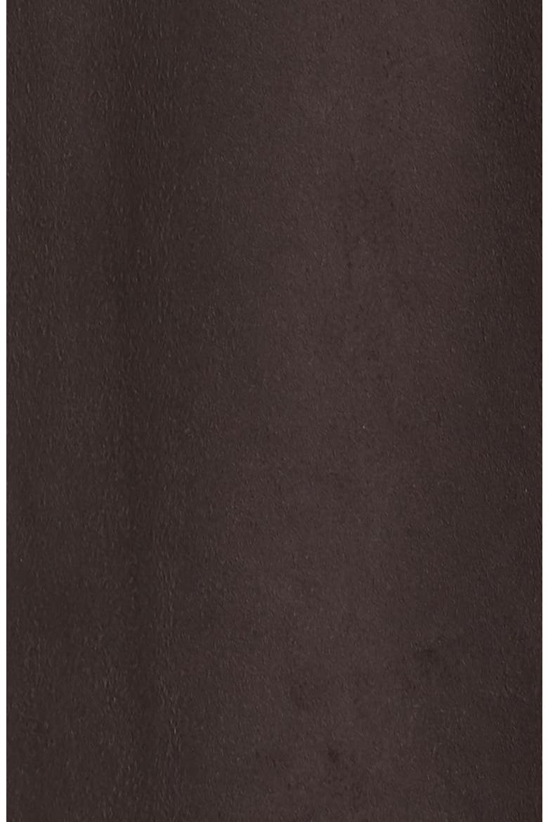 Faux Suede Front Drape Trench Coat, Alternate, color, COFFEE