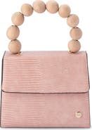 Olga Berg Caylee Wooden Bead Handbag