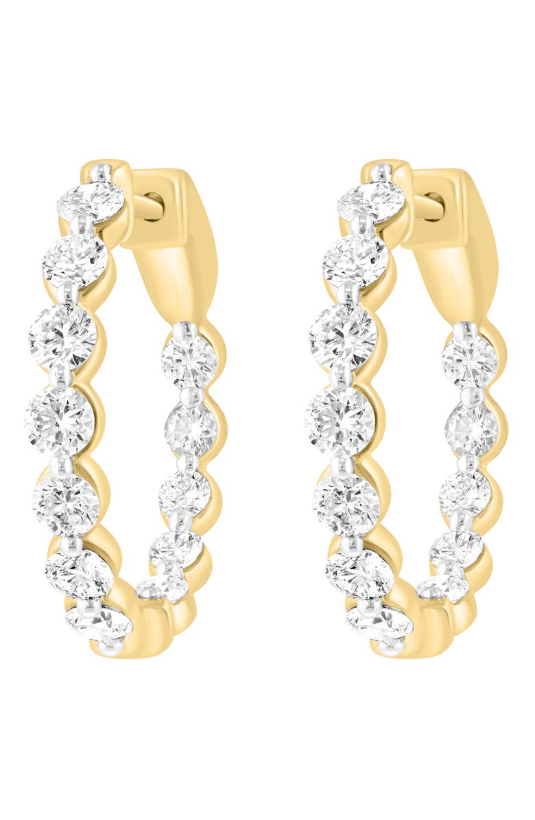 EFFY Lab-Grown Diamond Hoop Earrings, Alternate, color, Gold
