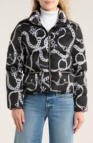 L'AGENCE Stowe Chain Print Puffer