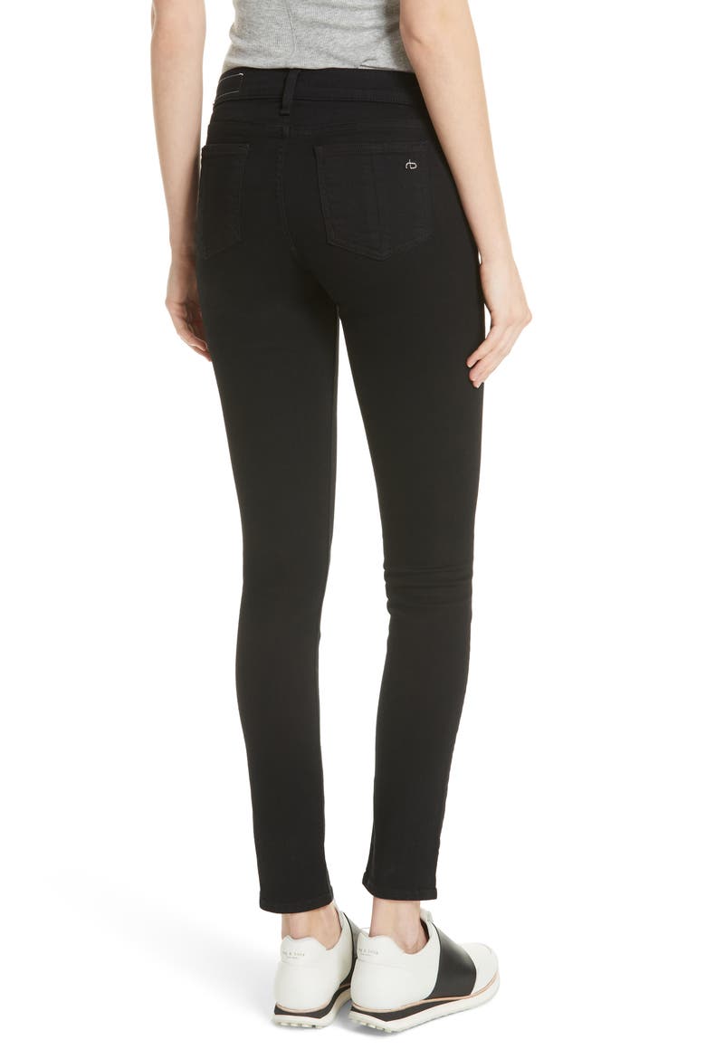 'The Skinny' Stretch Jeans, Alternate, color, COAL