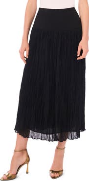 Vince Camuto Crinkle Midi Skirt