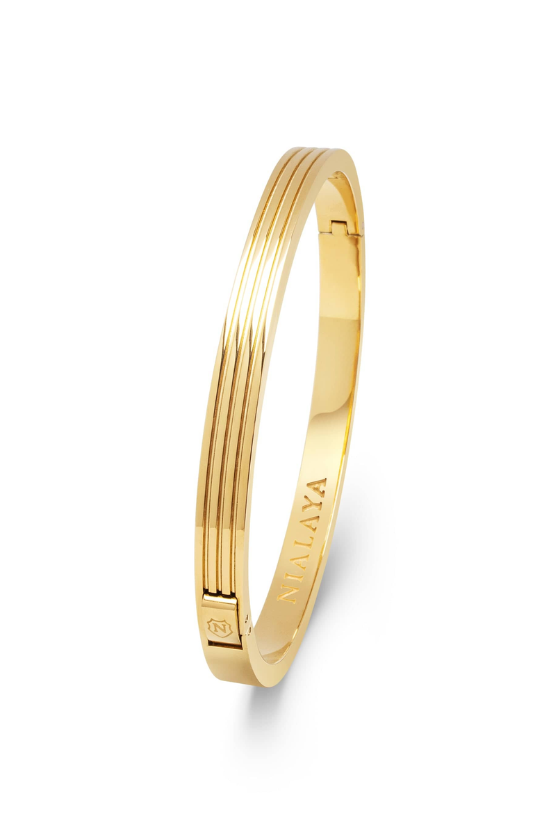 Gentleman Bangle, Main, color, Gold