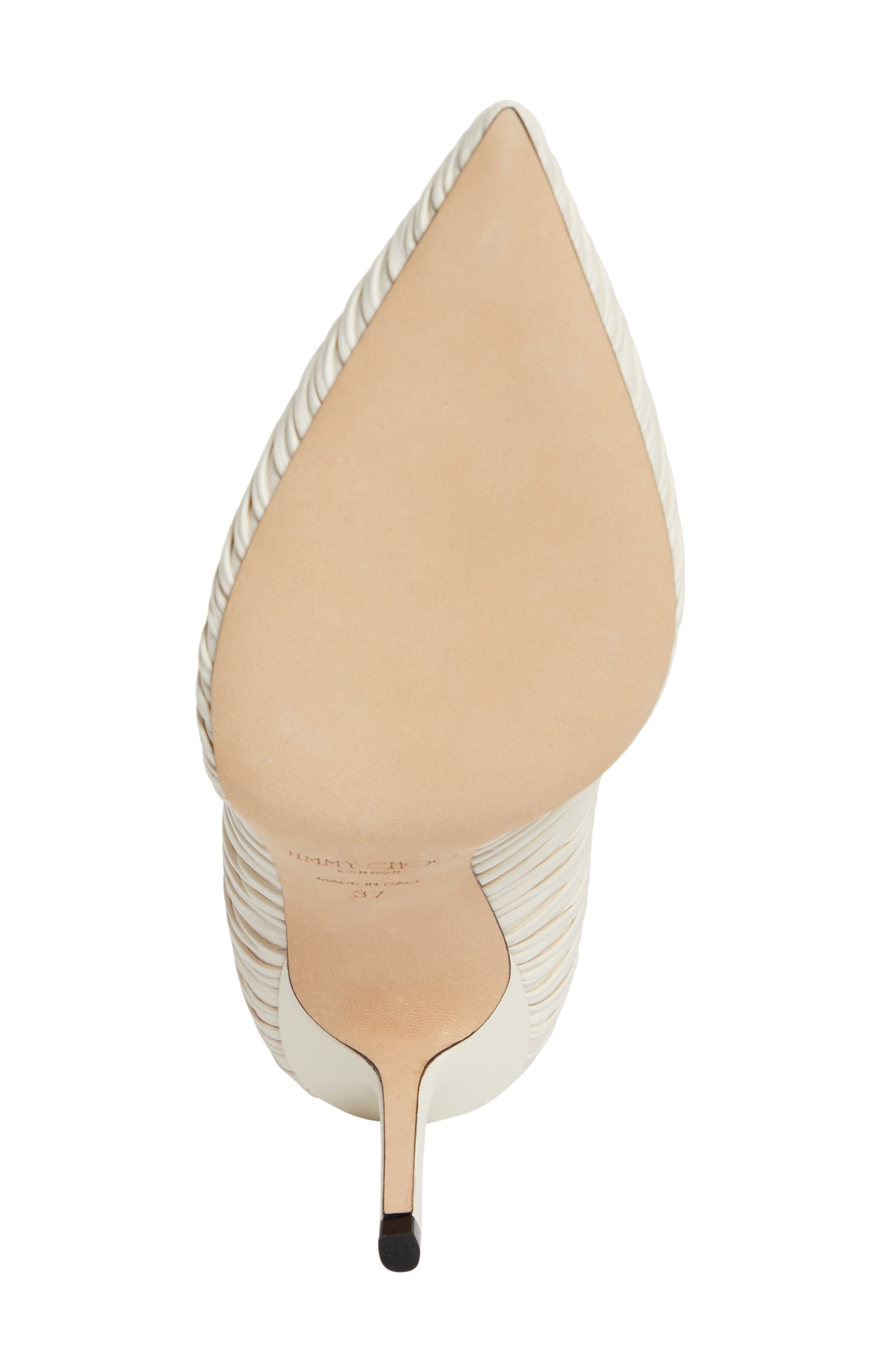 Jimmy Choo Love Ruched Pointed Toe Pump, Alternate, color, 