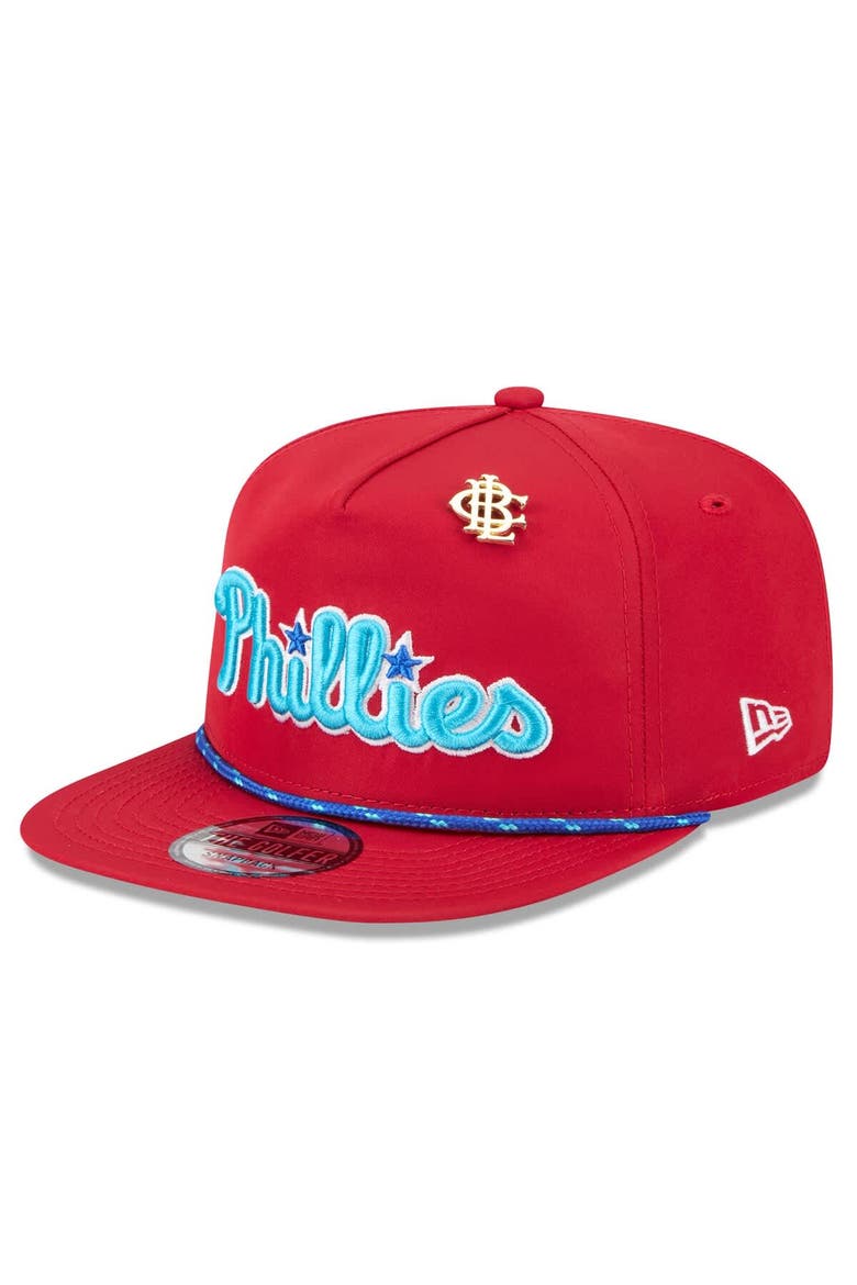 Men's New Era  Red Philadelphia Phillies 2025 Big League Chew Golfer Snapback Hat, Main, color, Red