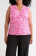 KASPER Printed Sleeveless Top